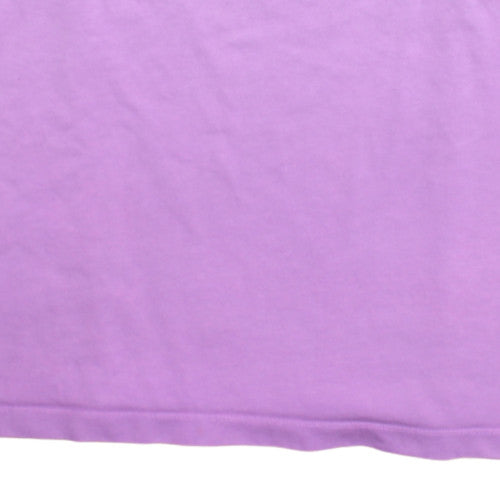 Nike Men's Blue Purple Ombre Oversized T-Shirt - L Cotton Crew Neck