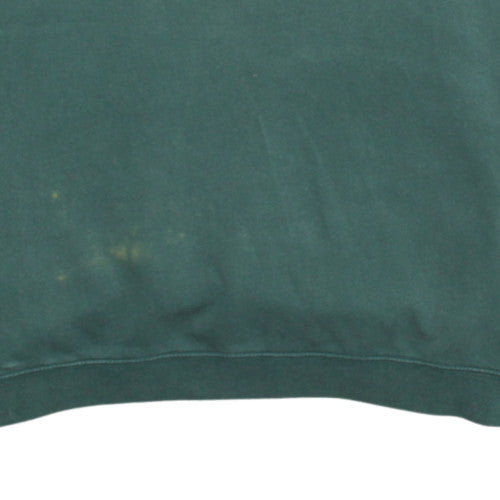 Stussy Men's Green Crew Neck Pullover Sweatshirt M