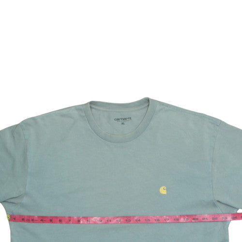 Carhartt Work In Progress Men's Blue XL Cotton Crew Neck T-Shirt