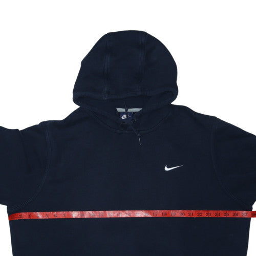 Nike Men's Navy Blue Pullover Hoodie XXL Fleece Cotton Blend