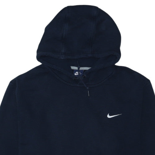 Nike Men's Navy Blue Pullover Hoodie XXL Fleece Cotton Blend