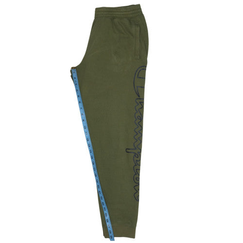 Champion Men's Green Jogger Trousers Medium Fleece Sweatpants