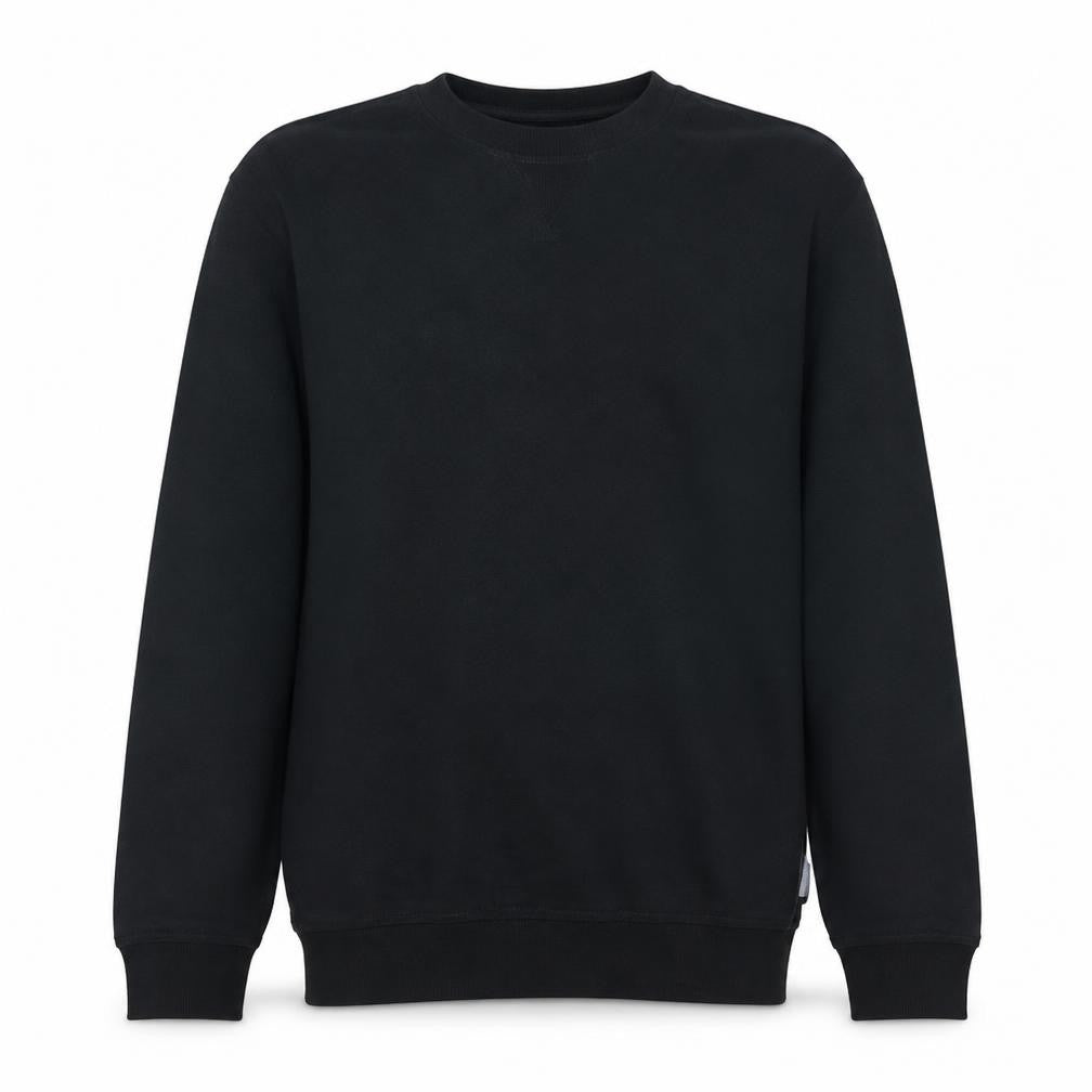 Front view of Carhartt Men's Black Original Fit Crew Neck Sweatshirt, size S