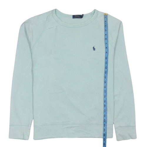 Ralph Lauren Men's Blue Cotton Crew Neck Pullover Sweatshirt L