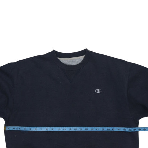 Champion Men's Blue Pullover Crew Neck Sweatshirt L