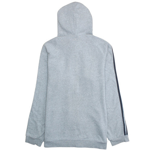 Adidas Men's Grey Full Zip Hooded Sweatshirt XL Sports Fleece