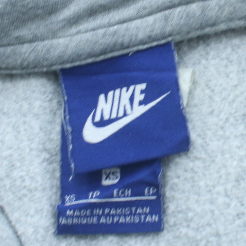 Nike Womens Grey XS Pullover Hoodie Cotton Blend Lined
