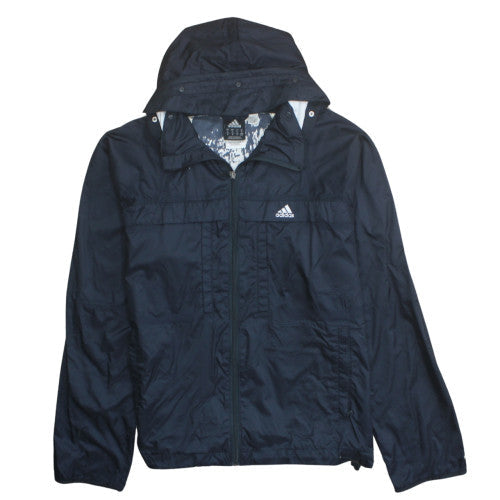 Adidas Men's Black M Windbreaker Jacket with Hood Size M