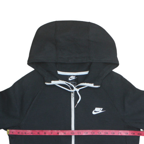 Nike Men's Black Full Zip Hoodie Small Regular Fit Sweatshirt