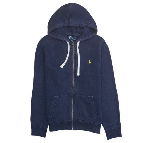 Ralph Lauren Mens Blue Full Zip Hoodie Size M Classic Fleece