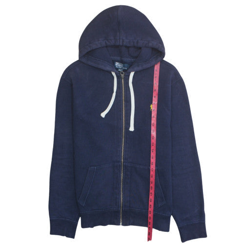Ralph Lauren Mens Blue Full Zip Hoodie Size M Classic Fleece