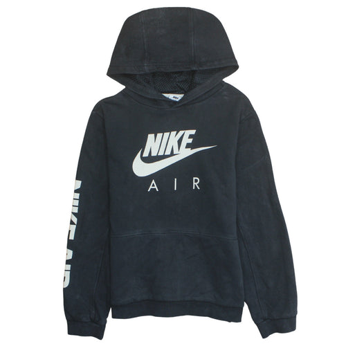 Nike Girls Black XL Hoodie Pullover Sweatshirt Hooded Fleece Lined Casual
