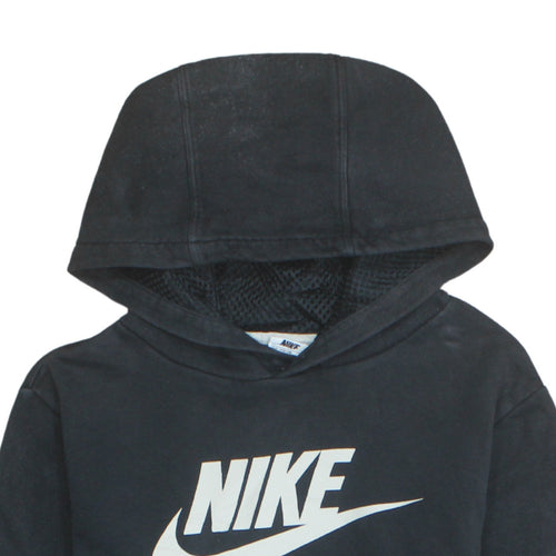 Nike Girls Black XL Hoodie Pullover Sweatshirt Hooded Fleece Lined Casual