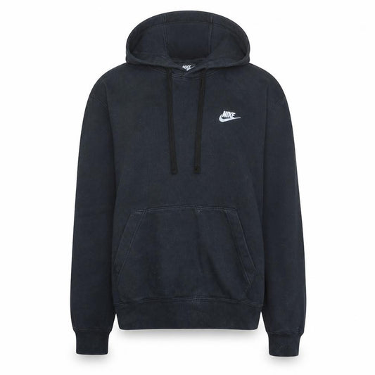 Front view of Nike Women's Black Pullover Hoodie, size S, Cotton Blend Logo