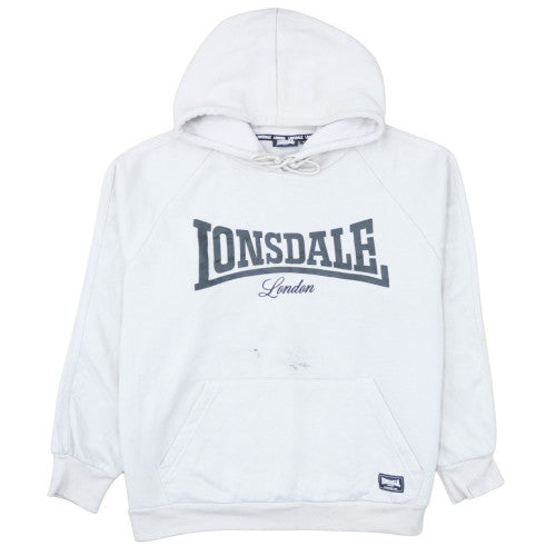 Lonsdale London Women White Size 16 Pullover Hoodie Sweatshirt