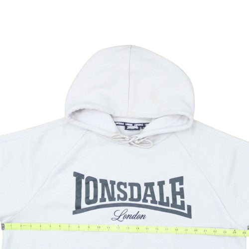 Lonsdale London Women White Size 16 Pullover Hoodie Sweatshirt