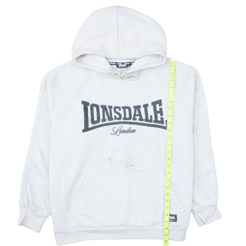 Lonsdale London Women White Size 16 Pullover Hoodie Sweatshirt