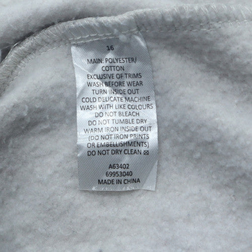 Lonsdale London Women White Size 16 Pullover Hoodie Sweatshirt