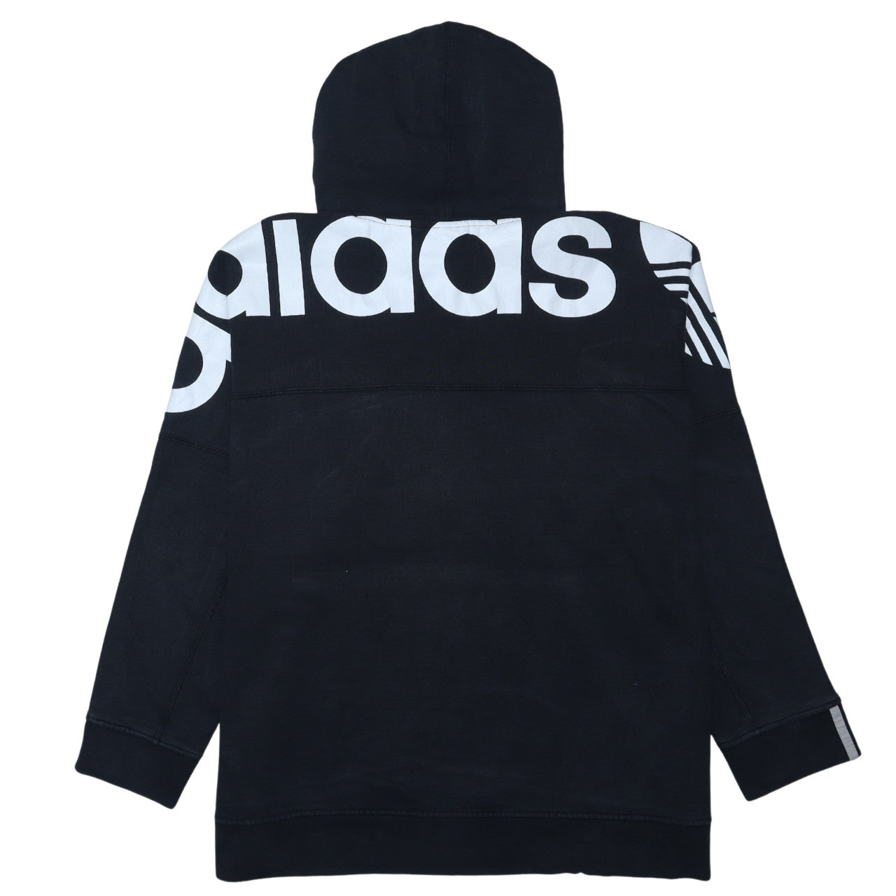 Adidas Men’s Black XL Pullover Hoodie with Logo Print