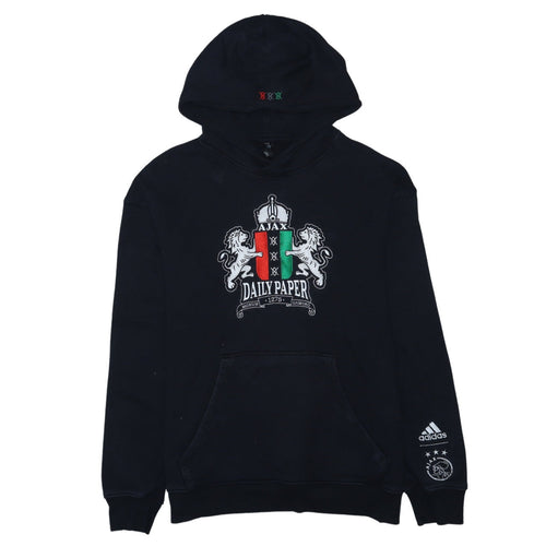 Adidas x Daily Paper Ajax Men's Black Pullover Hoodie Size L