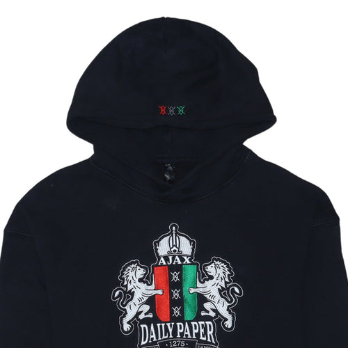 Adidas x Daily Paper Ajax Men's Black Pullover Hoodie Size L