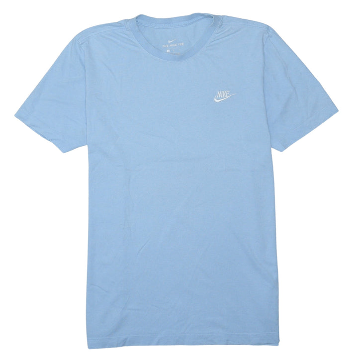 Nike Men's Blue Crew Neck Short Sleeve Cotton T-Shirt Size L