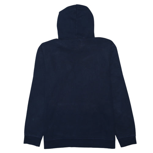 Quiksilver Mens Blue XL Pullover Hoodie Surf Graphic Fleece