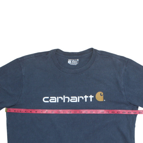 Carhartt Men's Blue XL Relaxed Fit Graphic Logo T-Shirt