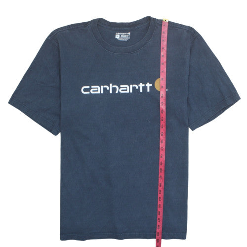 Carhartt Men's Blue XL Relaxed Fit Graphic Logo T-Shirt