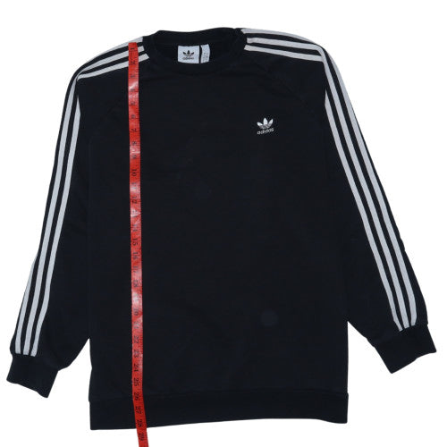 adidas Mens Black L Crew Neck Pullover Sweatshirt