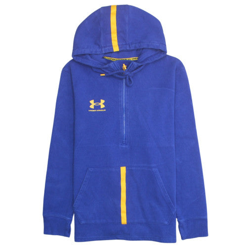 Under Armour Men's Blue L 1/2 Zip Fleece Sports Hoodie