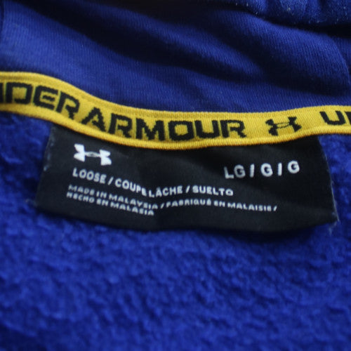 Under Armour Men's Blue L 1/2 Zip Fleece Sports Hoodie