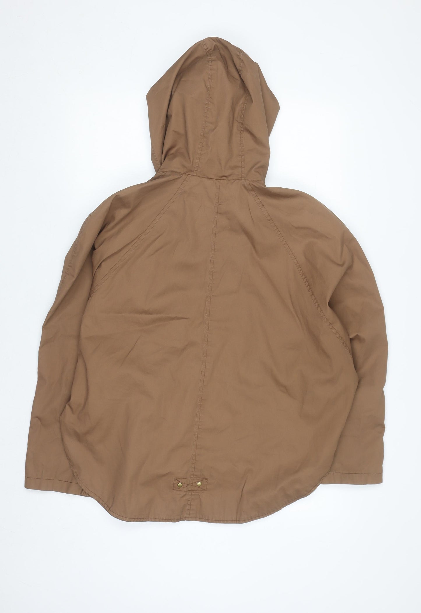 Next Women’s Brown Hooded Parka Jacket Size 14 Cotton Blend