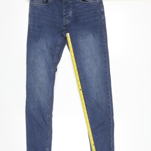 Primark Women's Blue Skinny Stretch Jeans Size 10 Regular