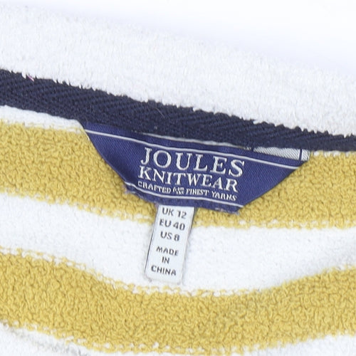 Joules Womens Multicoloured Striped Crew Neck Pullover Jumper Size 12