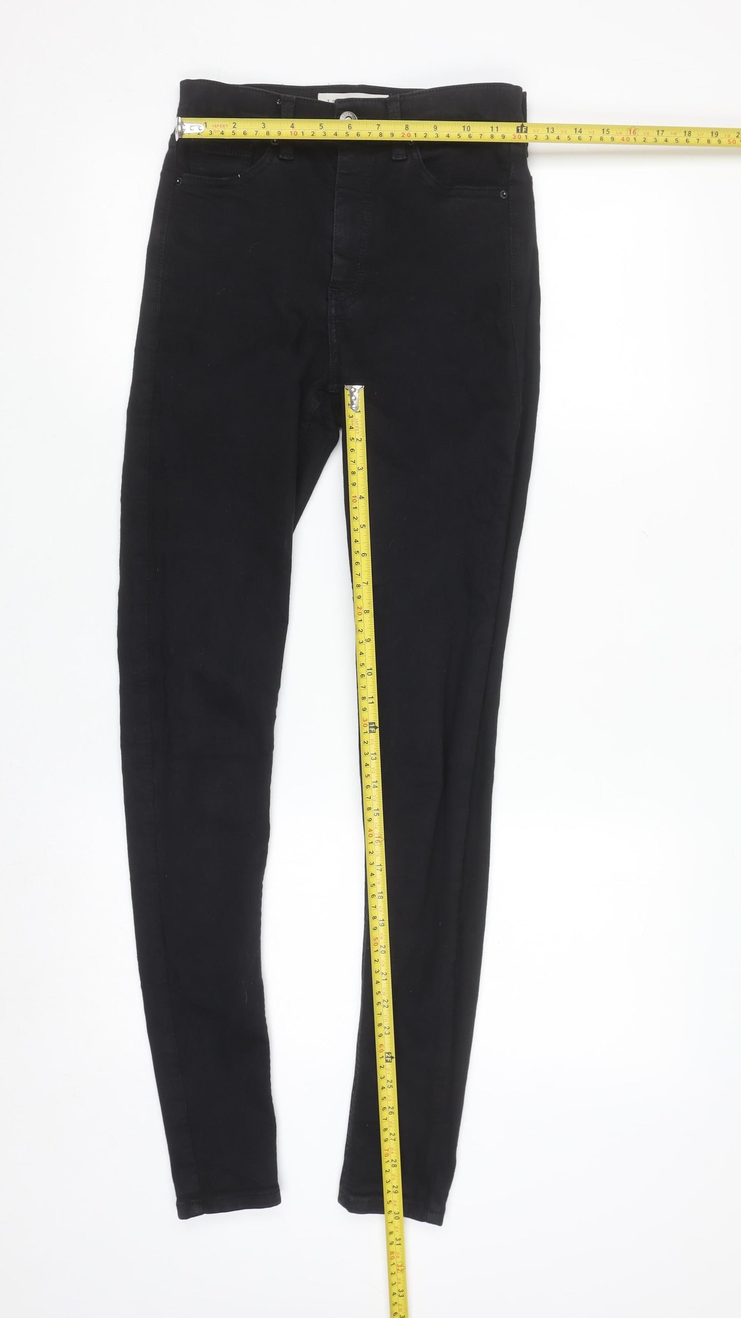Topshop Women’s Black Jamie Skinny Jeans Tall W26 L36