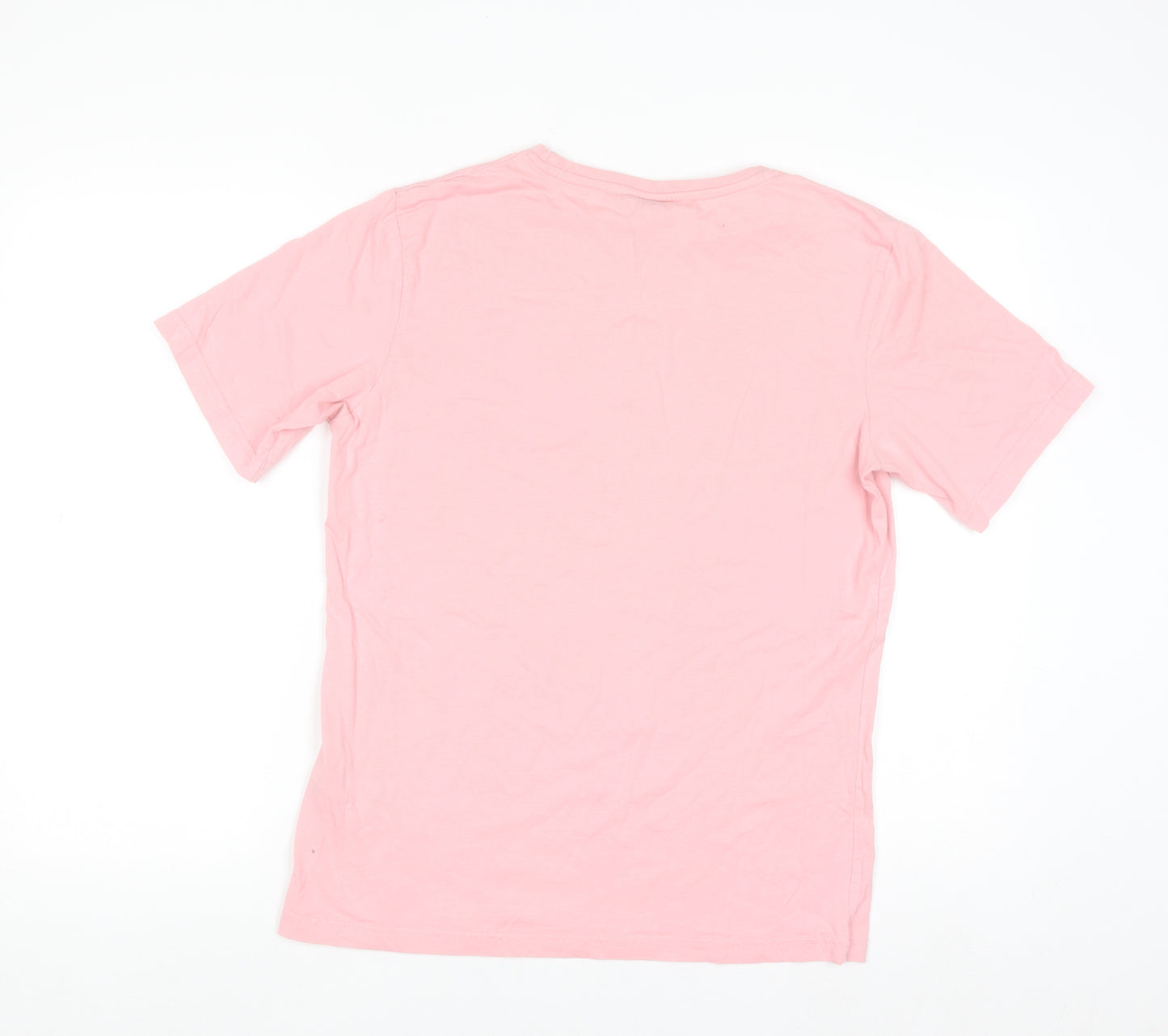 FILA Womens Pink Cotton Short Sleeve Basic Logo T-Shirt Size M