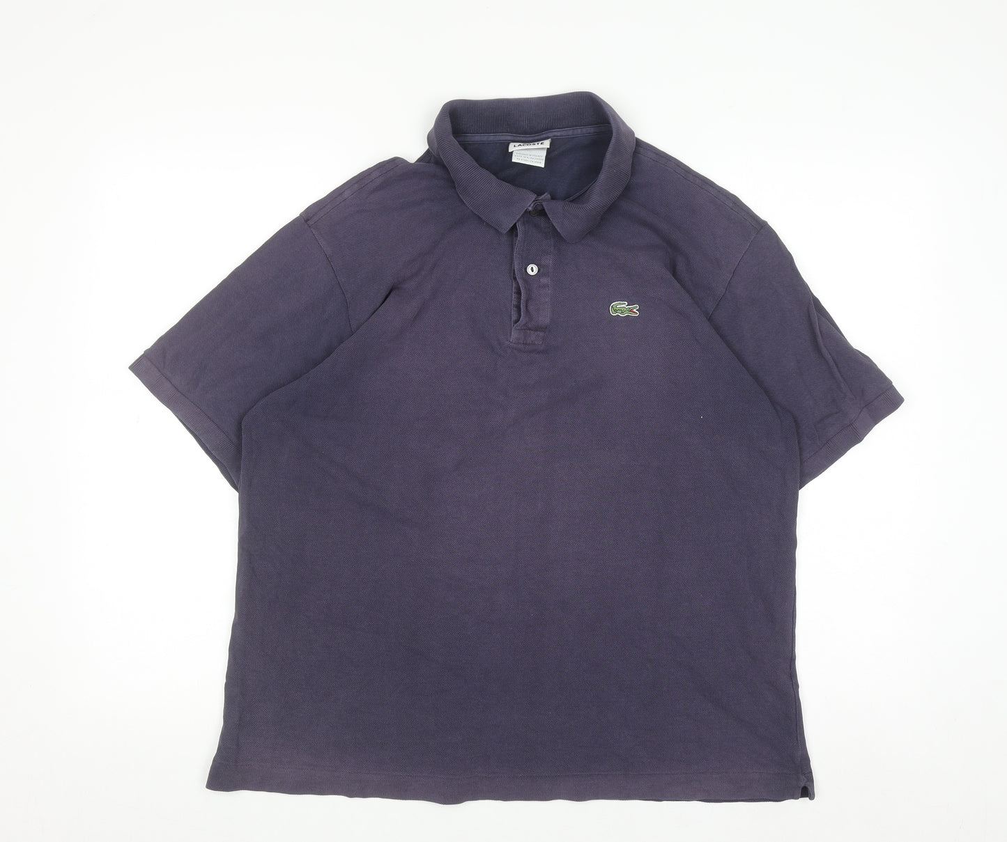 Lacoste Men's Blue Cotton Polo Shirt Size XL Regular Fit