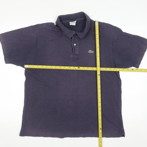 Lacoste Men's Blue Cotton Polo Shirt Size XL Regular Fit