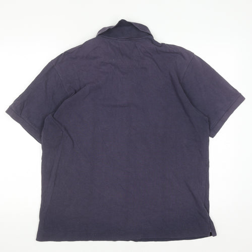 Lacoste Men's Blue Cotton Polo Shirt Size XL Regular Fit