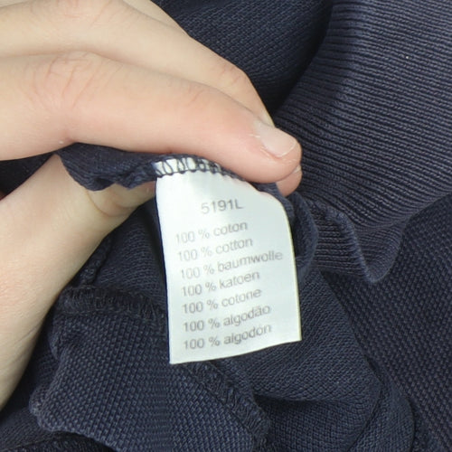 Lacoste Men's Blue Cotton Polo Shirt Size XL Regular Fit