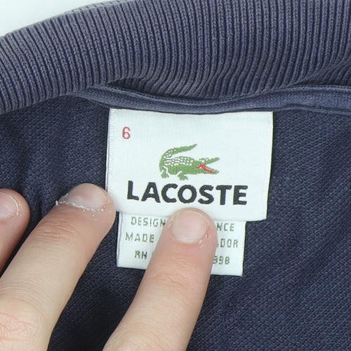 Lacoste Men's Blue Cotton Polo Shirt Size XL Regular Fit