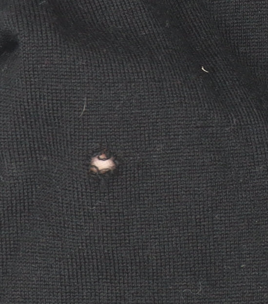 Marks and Spencer Women’s Black Merino Wool Roll Neck Jumper Size 10