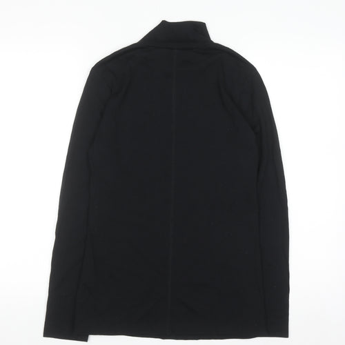 Marks and Spencer Women Black Roll Neck Long Sleeve Jersey Top Size 10