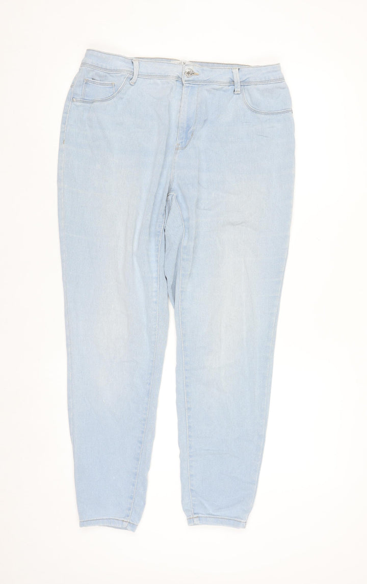 Primark Women’s Light Blue Skinny Denim Jeans Size 16
