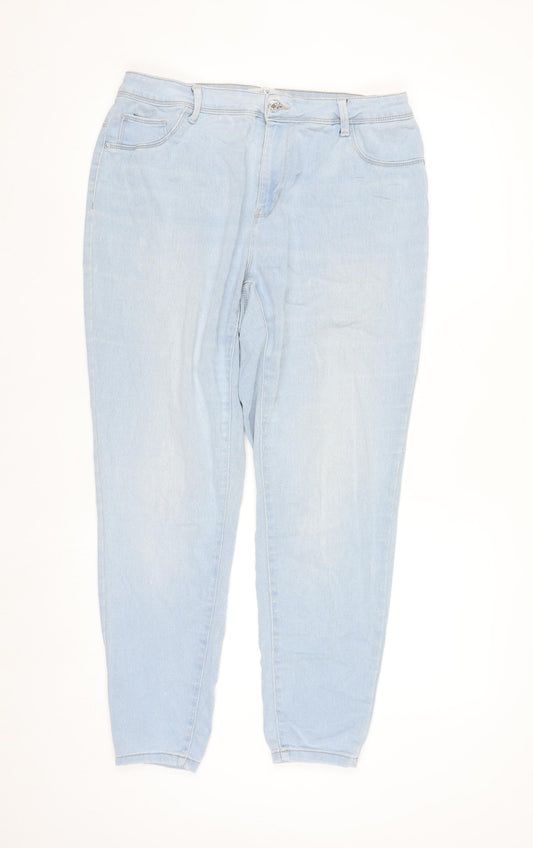 Primark Women’s Light Blue Skinny Denim Jeans Size 16
