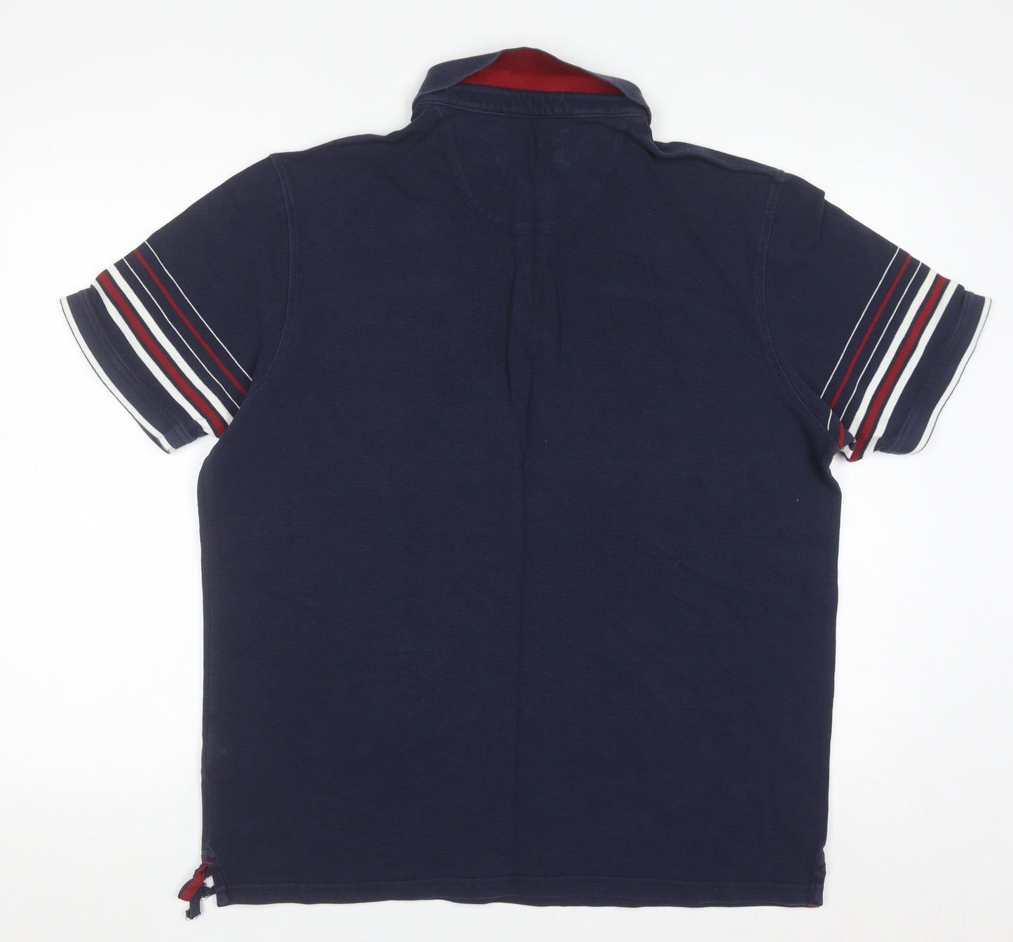 Marks and Spencer Blue Harbour Men's Blue XL Cotton Polo Shirt