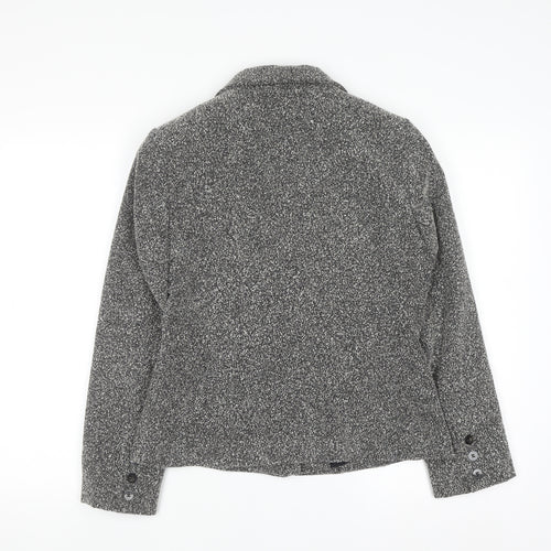 Principles Petite Grey Woven Single-Breasted Blazer Women’s Size 10