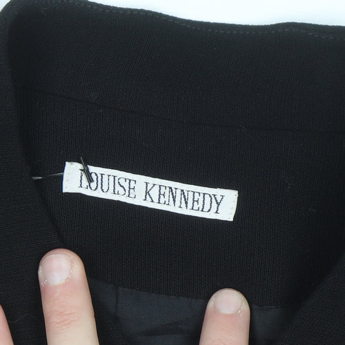 Louise Kennedy Women's Black Wool Blend Long Blazer UK 14
