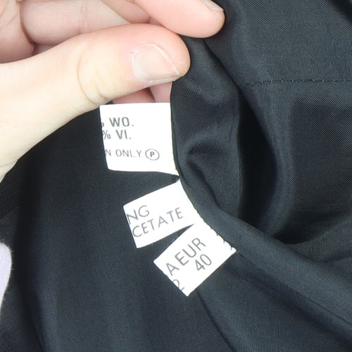 Louise Kennedy Women's Black Wool Blend Long Blazer UK 14